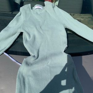 Womens mini dress green